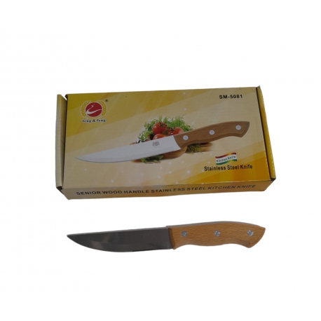Ніж з дерев'яною ручкою 22см, HD-060 480шт/коробка