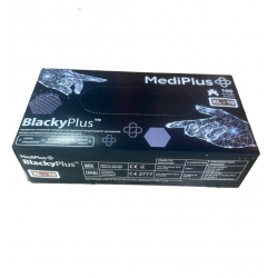 Рукавички Luximed Nitrile Black чорні розм. L, 50пар/уп, 10уп/ящ