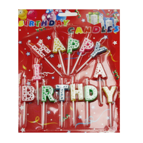 Свічки Heppy Birthay , 16шт/уп, 360шт/ящ