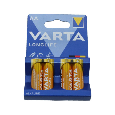 Батарейка LR06 Varta LONGLIFE жёлтая на блистере 4шт (4106101414), 80шт/ящ