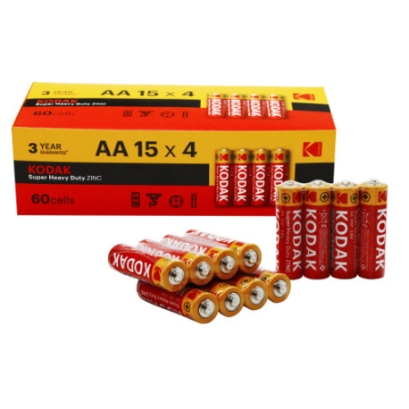 Батарейка R06 Kodak в спайке 4шт, 60шт/уп, 1440шт/ящ