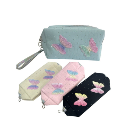 Косметичка з метеликом , 21,5*11*7,5см, 240шт/ящ