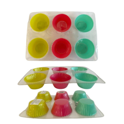 Форма для кекса силиконовая 7см, 7г, 6шт., 150шт/ящ
