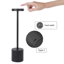 Лампа настільна Touch light 1200 мАг/5W , 3 режима роботи з різною колірною температурою Black, 30шт/ящ