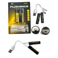 Батарейки аккумулятор 2500mAh AA 2 шт на листе ВОТ-17/PLUS-17 . 100шт/ящ