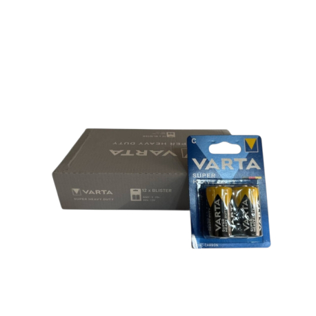 Батарейка Varta SUPER HEAVY DUTY R20 (тип D), 2 шт на блістері, Zinc-Carbon, ціна за 1шт,24шт/уп, 120шт/ящ