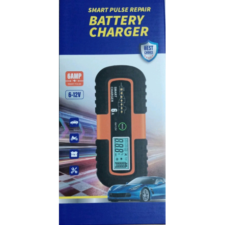 Импульсное зарядное устройство для аккумуляторов Smart Pulse Repair 6–12V 6A, 50шт/ящ