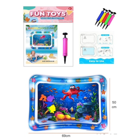 Іграшка надувний ігровий розвиваючий водний дитячий килимок Baby Water Play Mat ,50*69см, 168шт/ящ