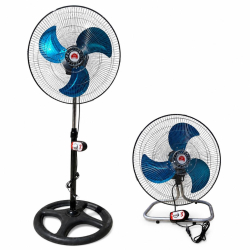 Вентилятор напольный 3 режима скорости, высота 129см, 18” 2IN1 INDUSTRIAL FAN(FS-4521), 2шт/ящ